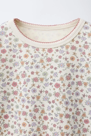 2–6 лет/ пижама с цветочным принтом- Заказать в России