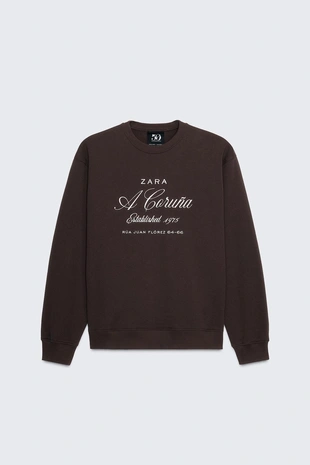 Толстовка с вышивкой CREW NECK 50TH ANNIVERSARY