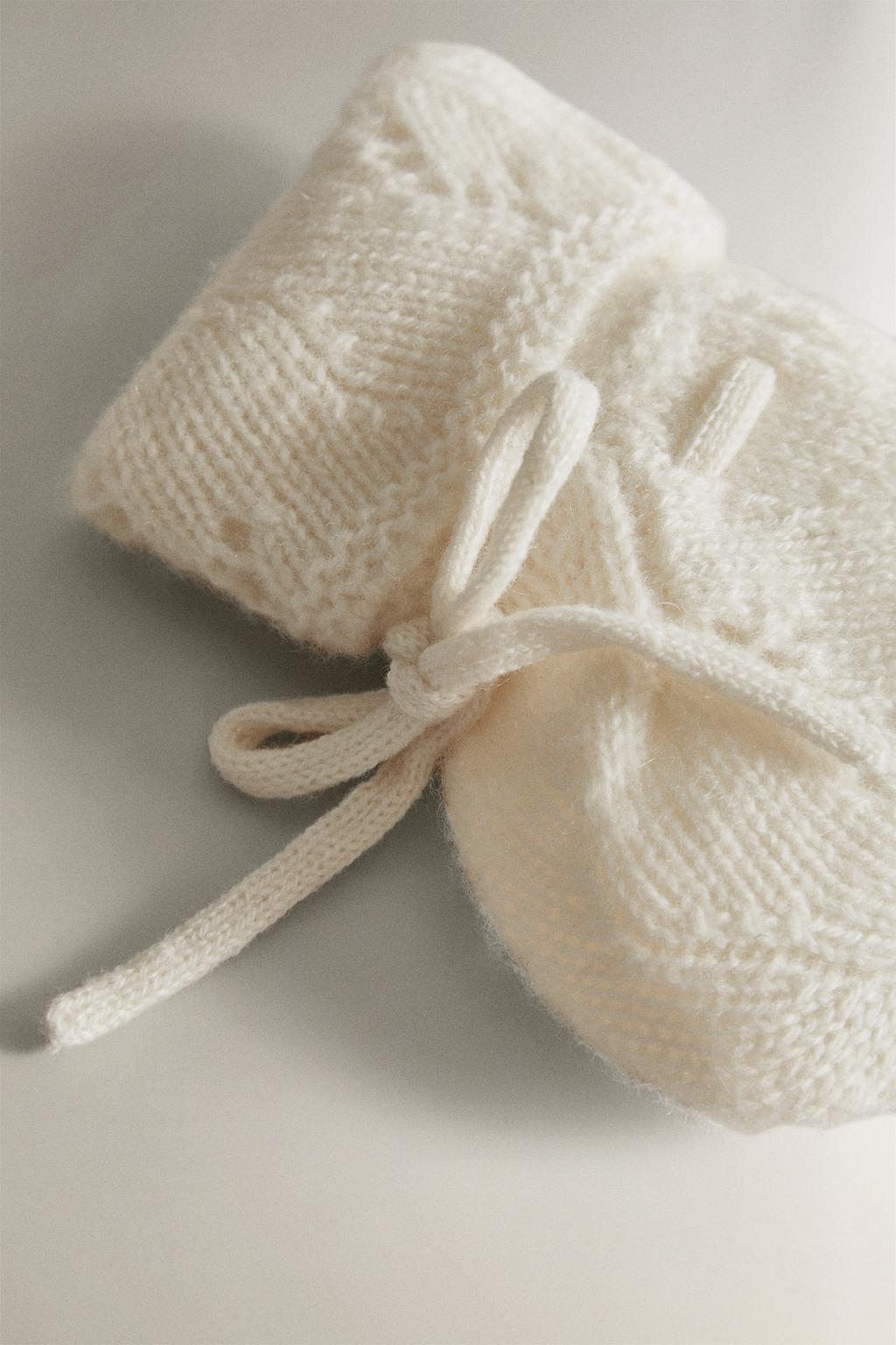 Детские варежки из кашемира