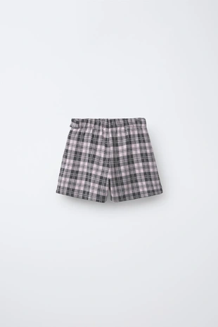 Юбка-шорты в клетку- Заказать в России