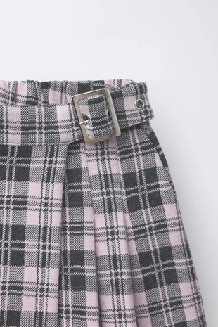 Юбка-шорты в клетку- Заказать в России