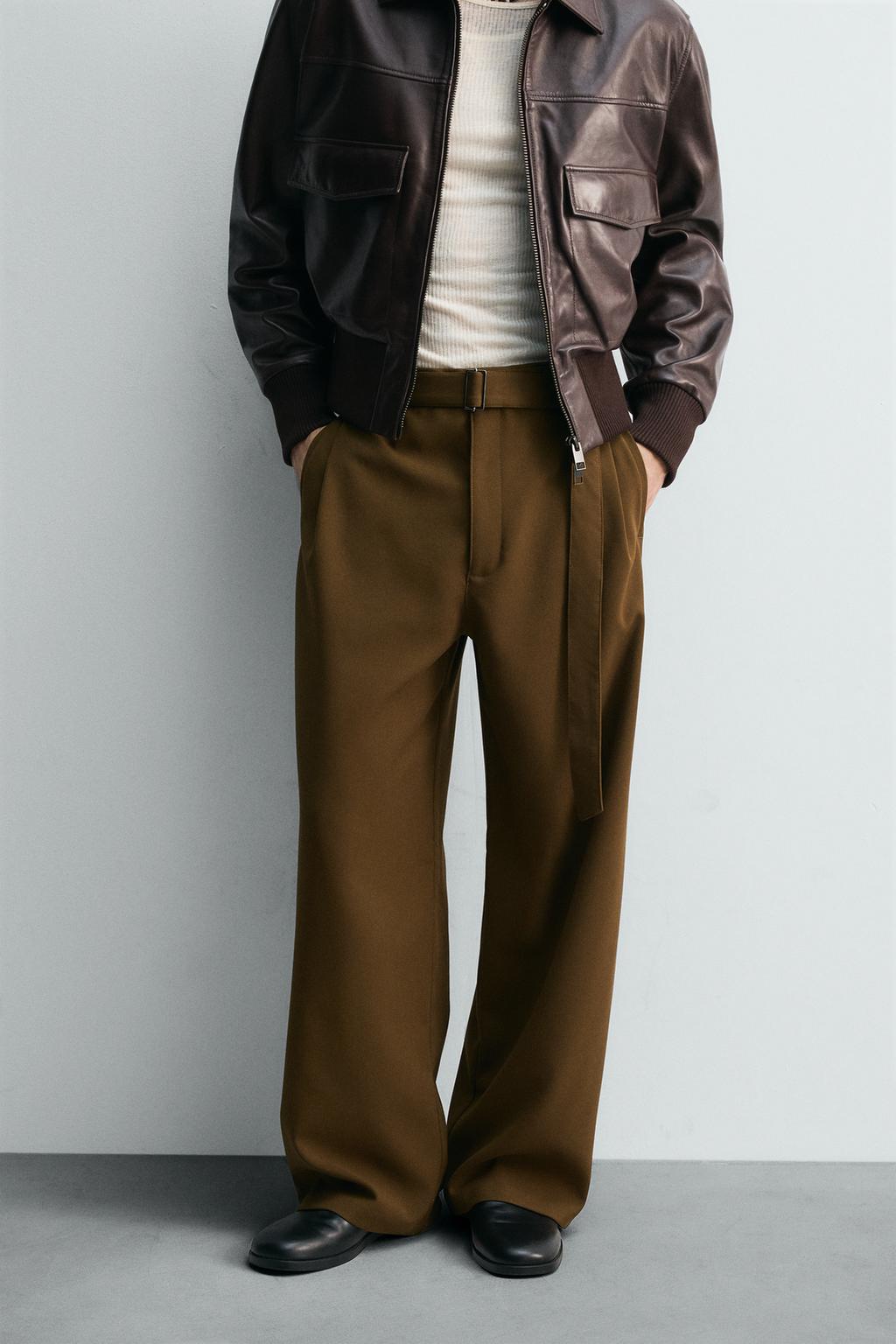 БРЮКИ RELAXED FIT С РЕМНЕМ