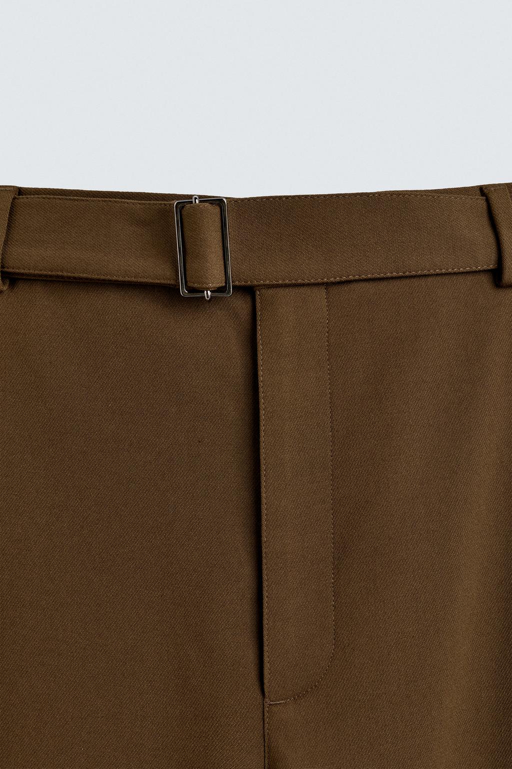 БРЮКИ RELAXED FIT С РЕМНЕМ