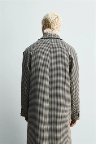 Пальто из рельефной ткани в клетку LIMITED EDITION- Заказать в России