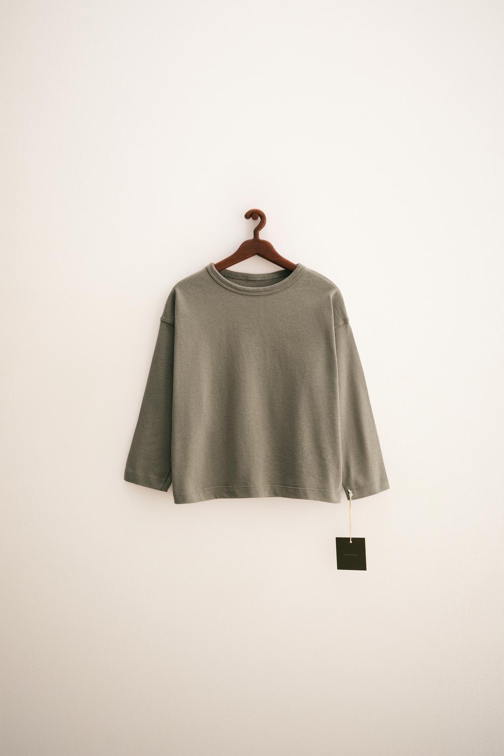 ZARA TIMELESS - ОДНОТОННАЯ ХЛОПКОВАЯ ФУТБОЛКА