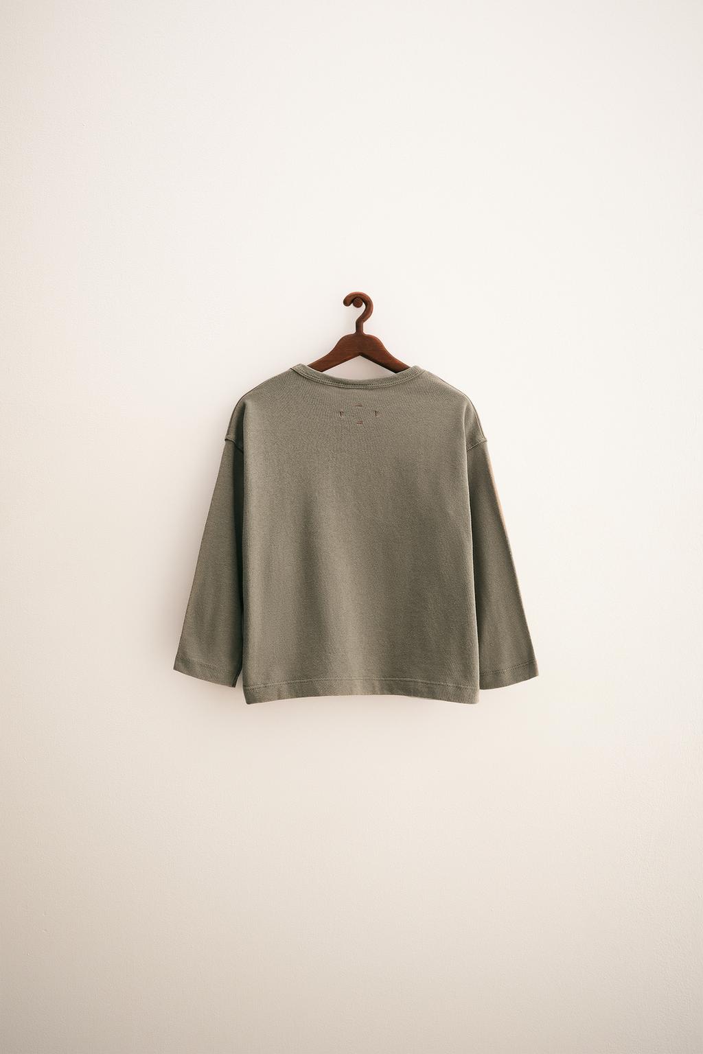 ZARA TIMELESS - ОДНОТОННАЯ ХЛОПКОВАЯ ФУТБОЛКА