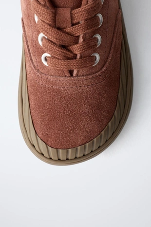 ZARA TIMELESS - кожаные кроссовки- Заказать в России