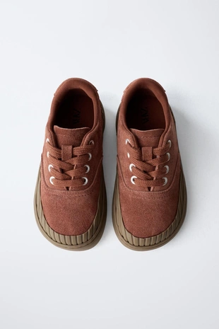 ZARA TIMELESS - кожаные кроссовки- Заказать в России