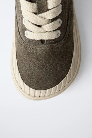 ZARA TIMELESS - кожаные кроссовки- Заказать в России