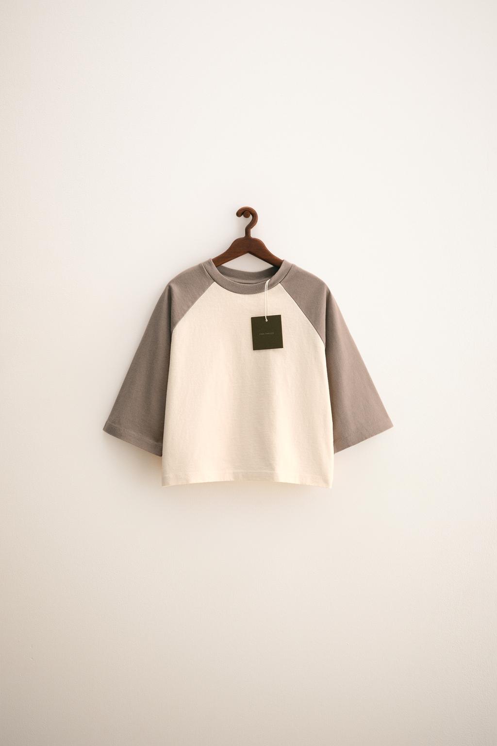 ZARA TIMELESS — ФУТБОЛКА С РУКАВАМИ РЕГЛАН