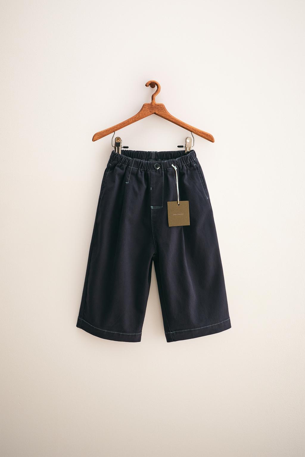 ZARA TIMELESS — БРЮКИ BAGGY SOFT TOUCH С КОНТРАСТНОЙ ОТДЕЛКОЙ