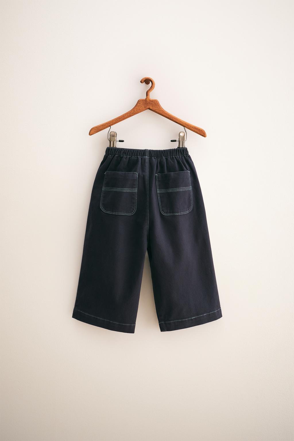 ZARA TIMELESS — БРЮКИ BAGGY SOFT TOUCH С КОНТРАСТНОЙ ОТДЕЛКОЙ