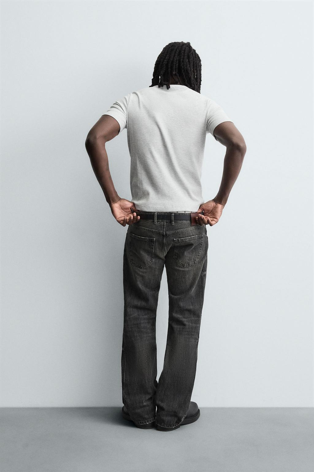 ДЖИНСЫ FLARE FIT С ЗАНИЖЕННОЙ ТАЛИЕЙ
