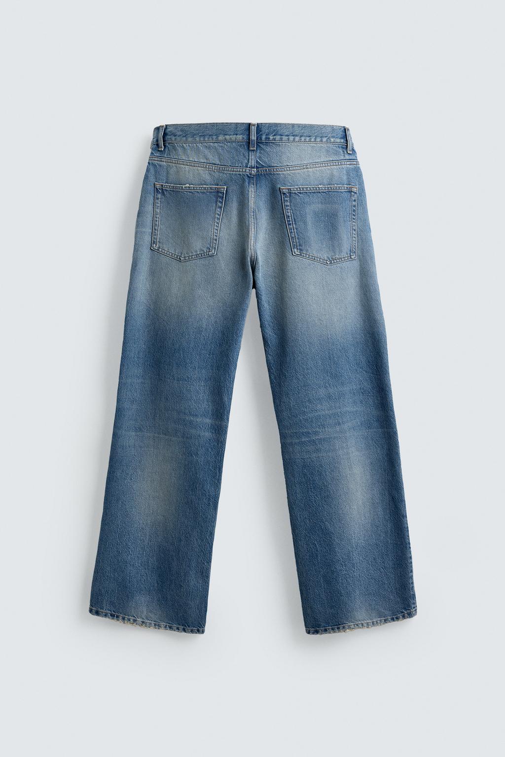 ДЖИНСЫ RELAXED FIT С РАЗРЕЗАМИ