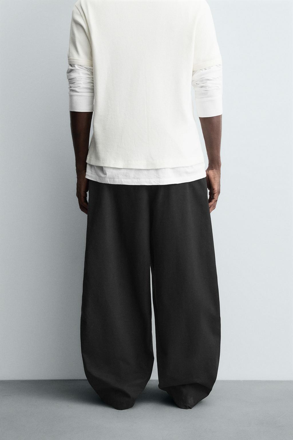БРЮКИ BALLOON FIT С ЗАЩИПАМИ