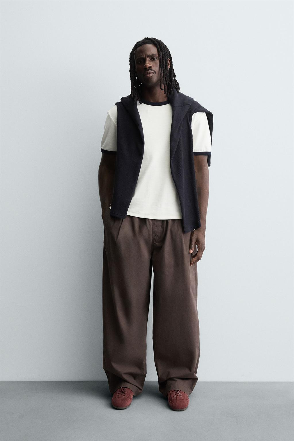 БРЮКИ BALLOON FIT С ЗАЩИПАМИ