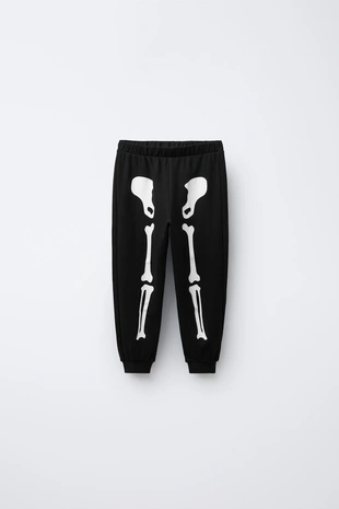 2–6 лет/пижама «скелет», светящаяся в темноте- Заказать в России