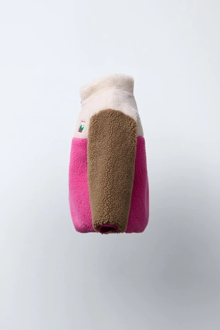 Various | 0874/570/015 - Zara Куртка из искусственной овчины колор-блок с нашивкой