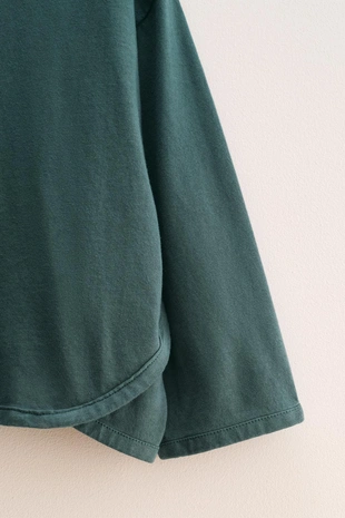 Green / Blue | 1037/550/518 - Zara ZARA TIMELESS - однотонная футболка с окантовкой