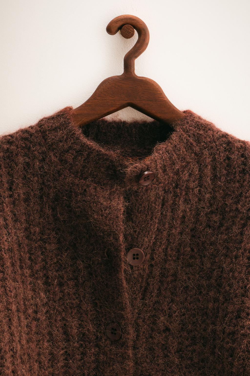ZARA TIMELESS — КАРДИГАН КРУПНОЙ ВЯЗКИ ИЗ ШЕРСТИ