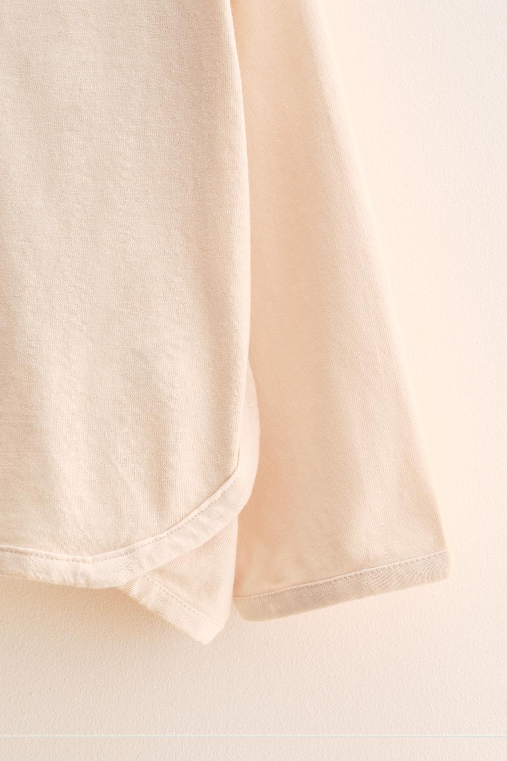 ZARA TIMELESS - ОДНОТОННАЯ ФУТБОЛКА С ОКАНТОВКОЙ