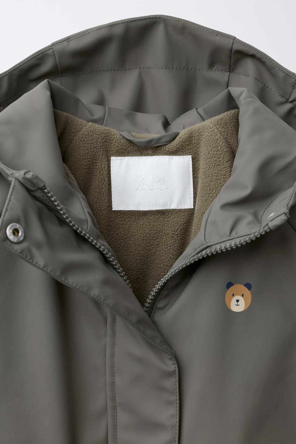 ПРОРЕЗИНЕННЫЙ ДОЖДЕВИК WATER RESISTANT С ФЛИСОВОЙ ПОДКЛАДКОЙ
