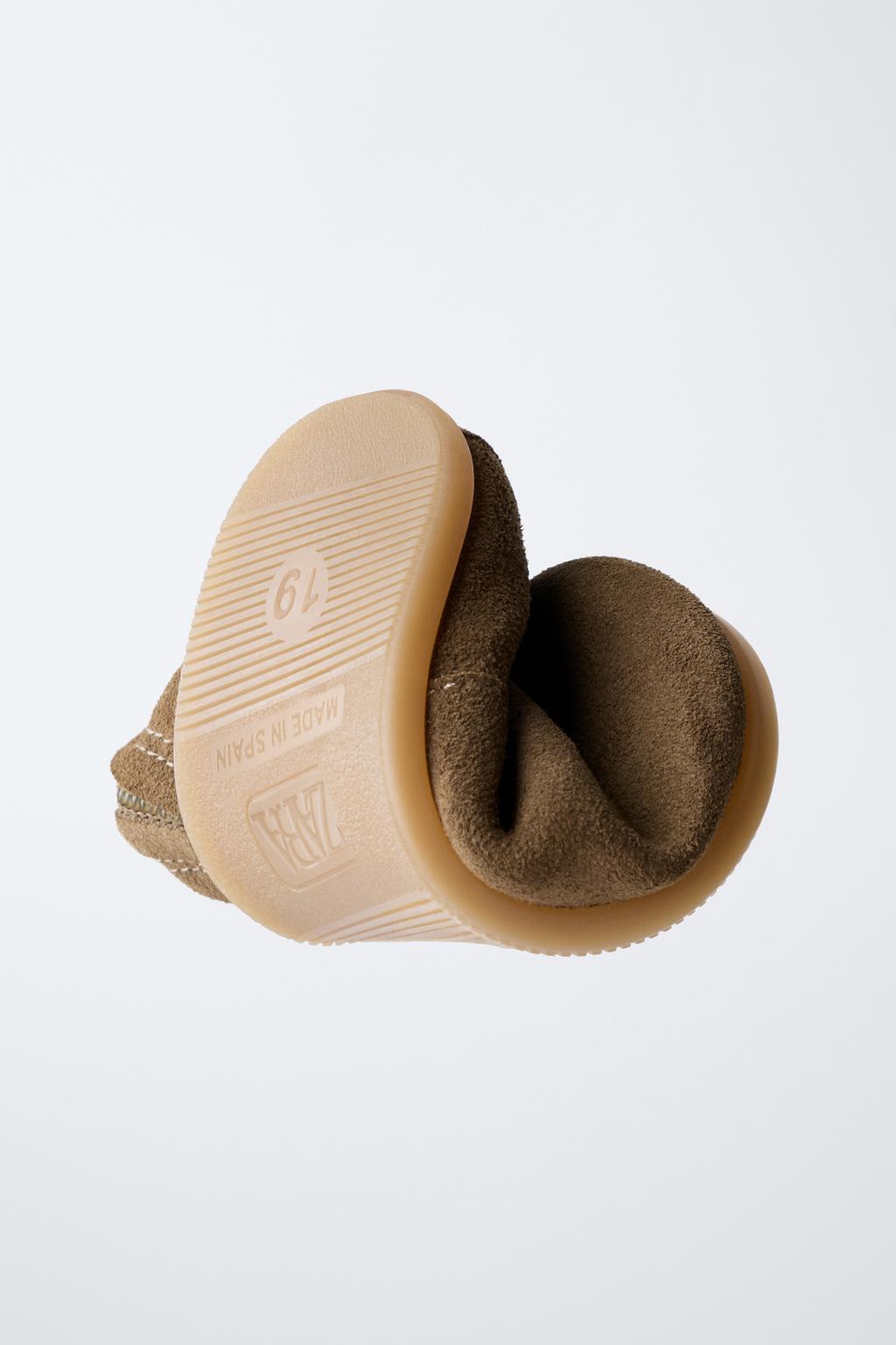 Ботинки из разделанной замши split suede