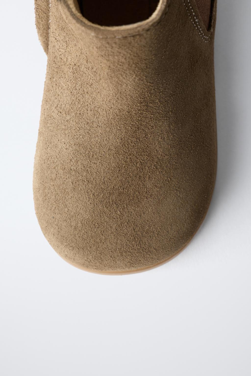 Ботинки из разделанной замши split suede