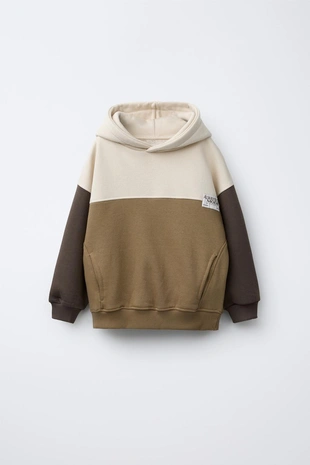 Купить Zara Толстовка в стиле COLOR BLOCK с этикеткой
