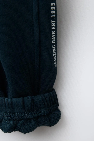 Трикотажные брюки-джоггеры с надписью- Заказать в России