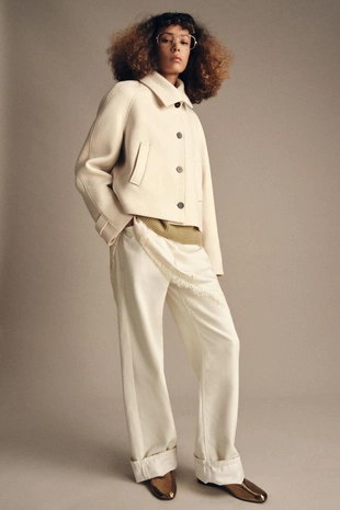 Короткий тренч с шерстью — ZW COLLECTION- Заказать в России