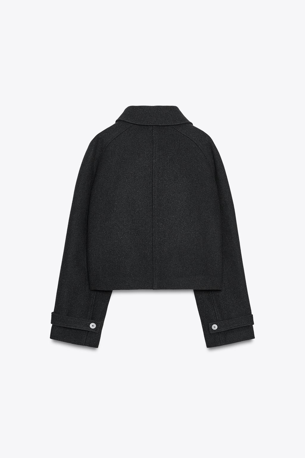 КОРОТКИЙ ТРЕНЧ С ШЕРСТЬЮ — ZW COLLECTION