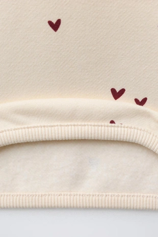 Комплект: толстовка и леггинсы с сердечками- Заказать в России