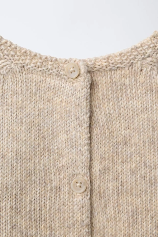 Вязаный джемпер с шариками- Заказать в России