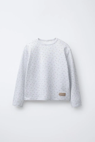 Купить Zara 6-14 лет/вафельная пижама с цветочным принтом