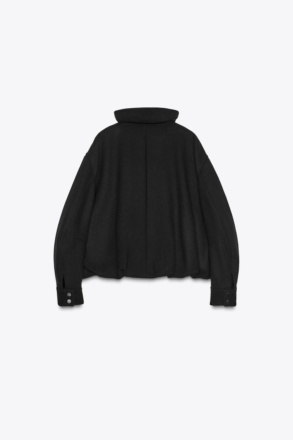 МИНИМАЛИСТИЧНАЯ КУРТКА-БОМБЕР С ШЕРСТЬЮ — ZW COLLECTION