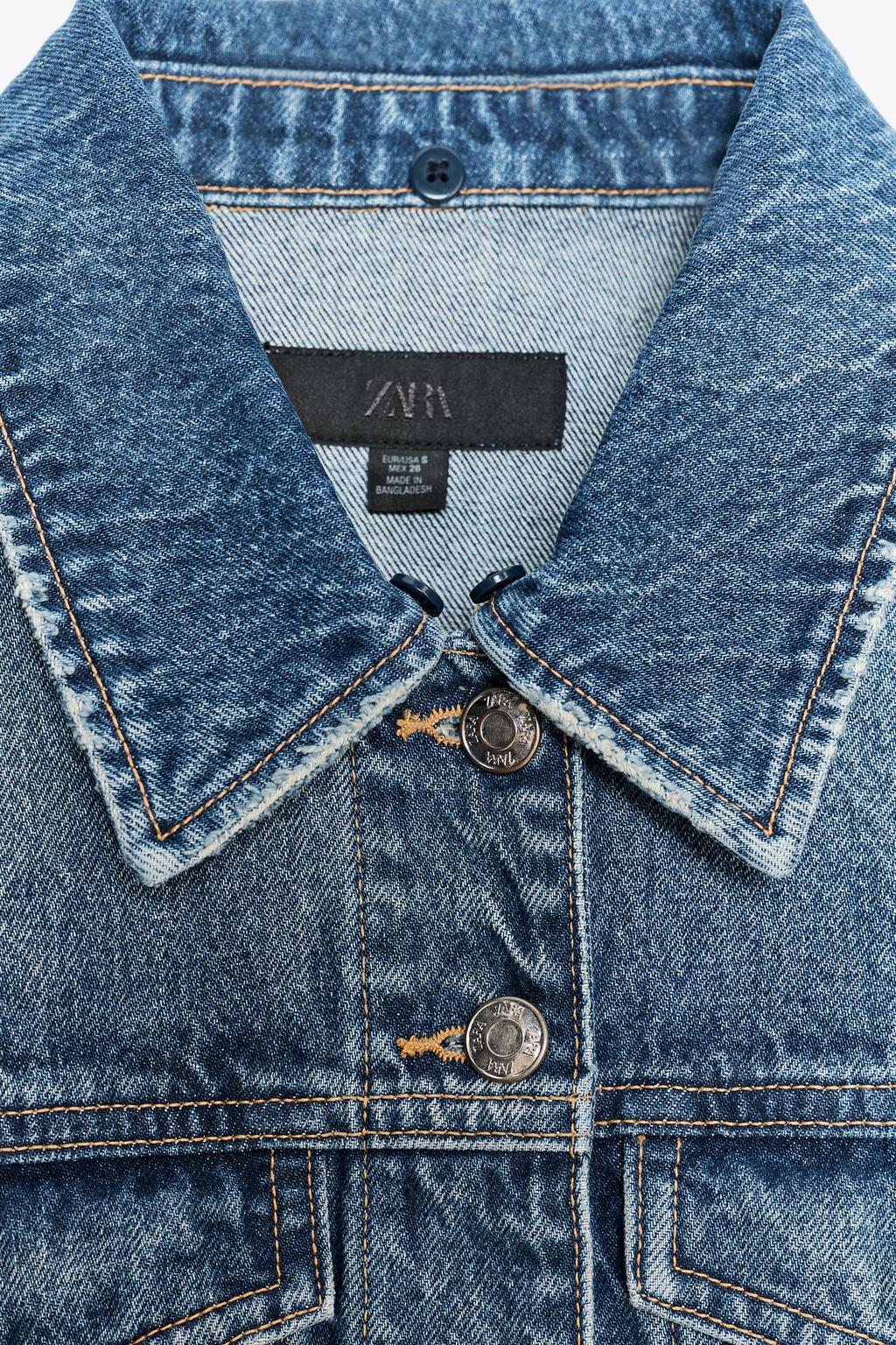 Z1975 FAUX FUR COLLAR SHORT DENIM JACKET