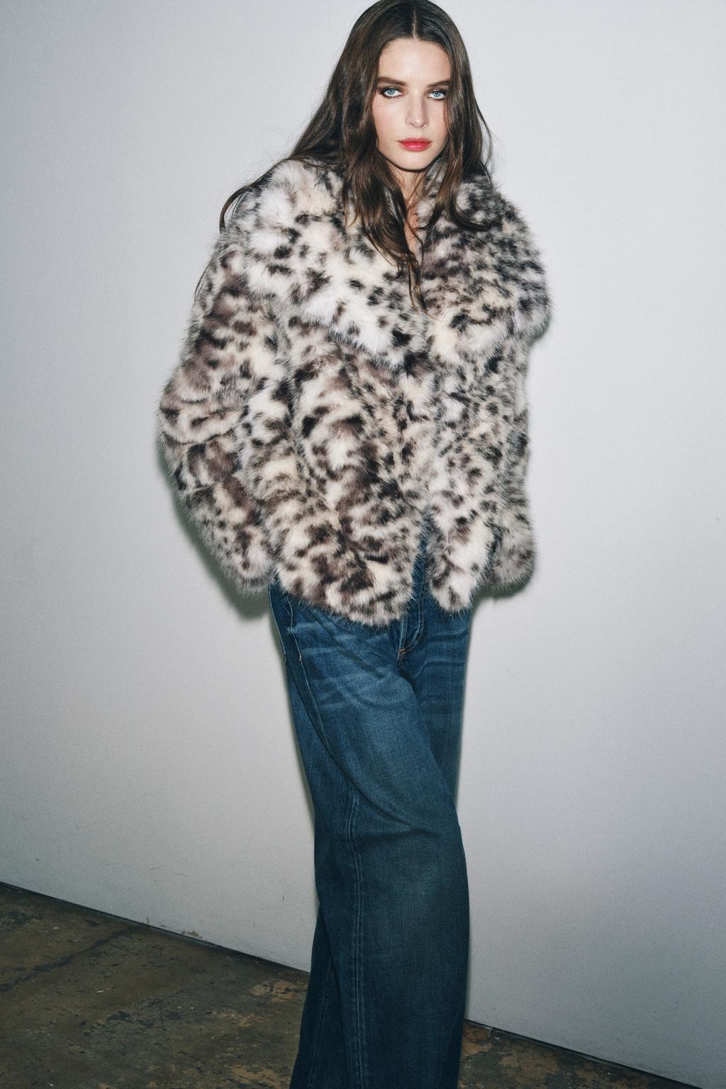 ZARA ショーツ 豹柄 Hayato Ishizawa polar  Zara Куртка из искусственного меха с анималистическим принтом