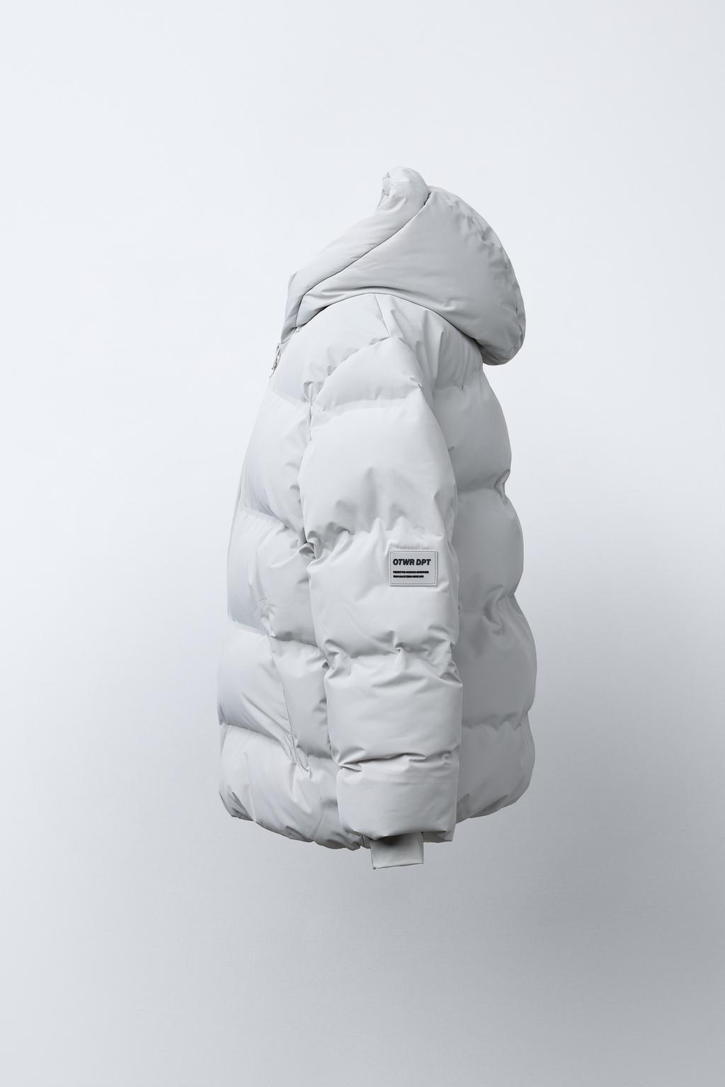 СТЕГАНЫЙ ПАЛЬТО С НАШИВКОЙ WATER REPELLENT