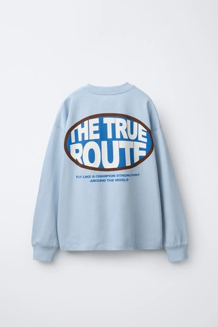 Футболка с логотипом и принтом- Заказать в России