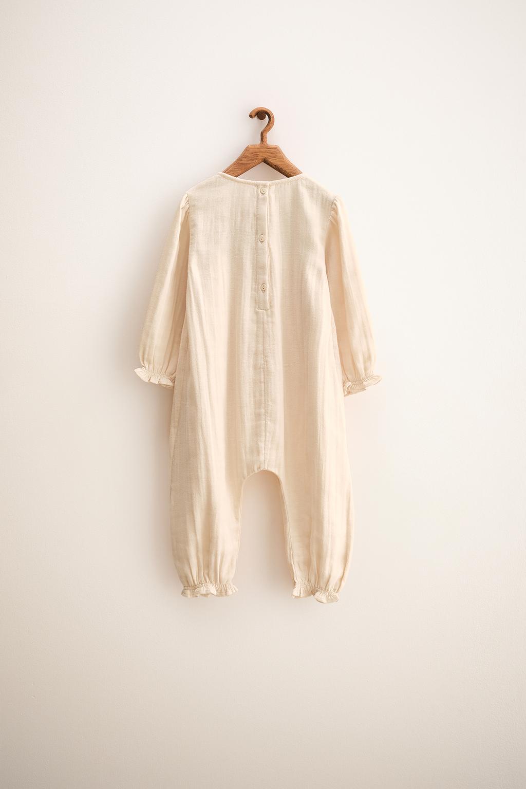 ZARA TIMELESS — ДЛИННЫЙ КОМБИНЕЗОН С ВЫШИВКОЙ