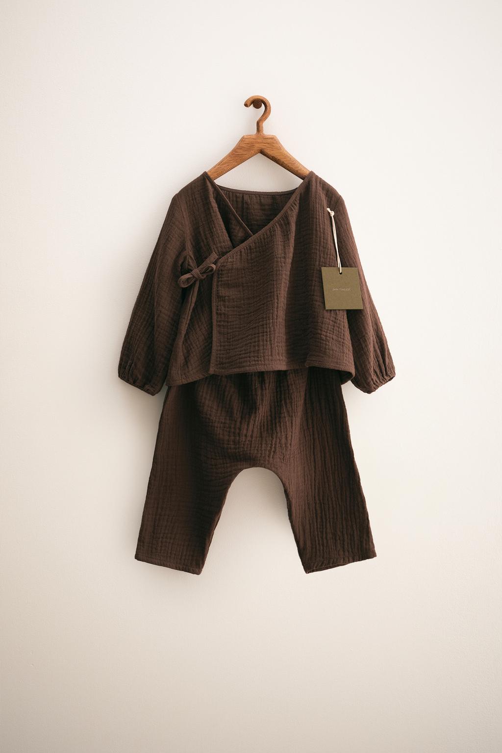 ZARA TIMELESS - ОДНОТОННЫЙ ТЕКСТУРНЫЙ КОМПЛЕКТ