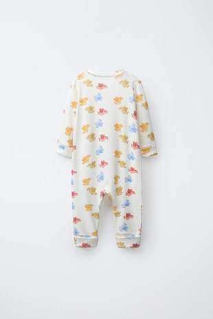 Комбинезон с принтом «птички» и трансформируемыми ступнями- Заказать в России