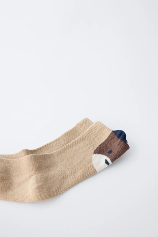 Купить Zara Носки с мордочкой медведя