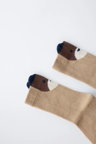 Sand | 1554/555/711 - Zara Носки с мордочкой медведя