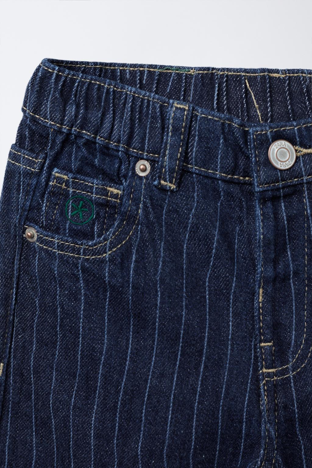 ДЖИНСЫ BAGGY В ПОЛОСКУ