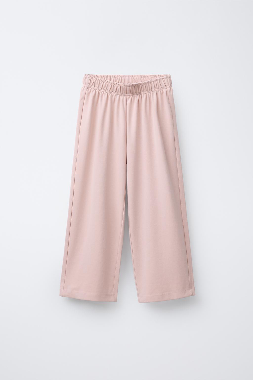 КОМПЛЕКТ ИЗ ТОЛСТОВКИ И БРЮК WIDE LEG ИЗ ФЛИСА, ОДНОТОННЫЙ