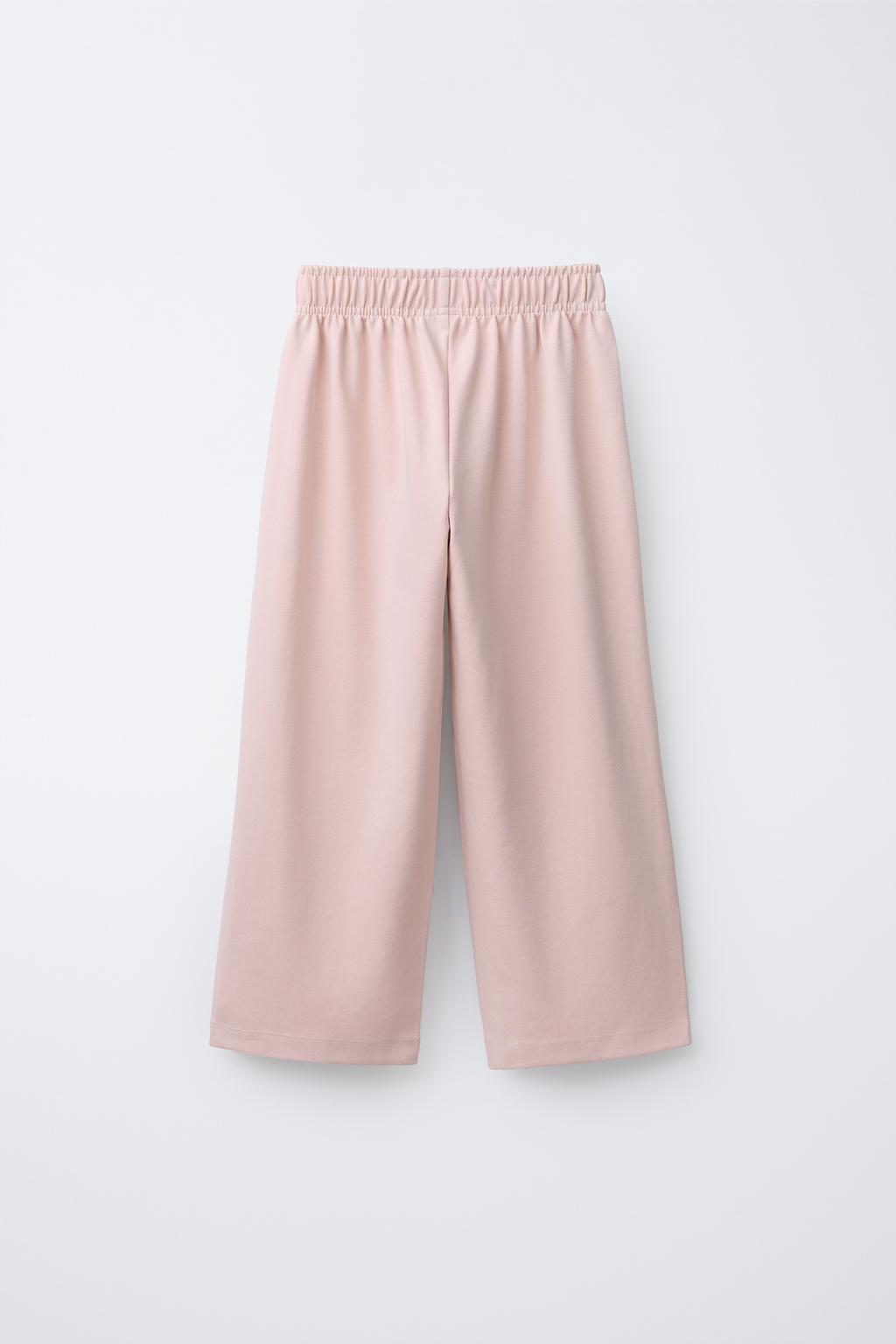 КОМПЛЕКТ ИЗ ТОЛСТОВКИ И БРЮК WIDE LEG ИЗ ФЛИСА, ОДНОТОННЫЙ