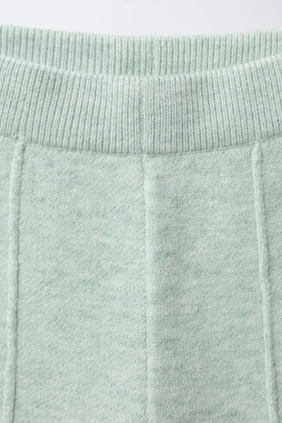 Light green | 2756/708/526 - Zara Трикотажные брюки WIDE LEG