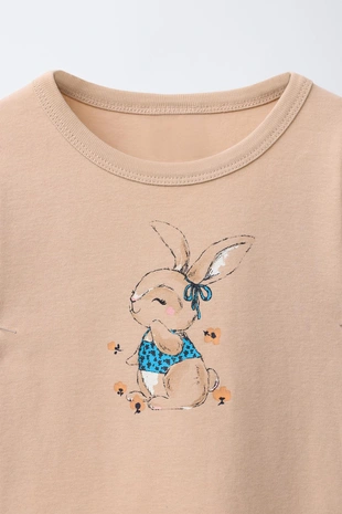 Футболка с принтом животных